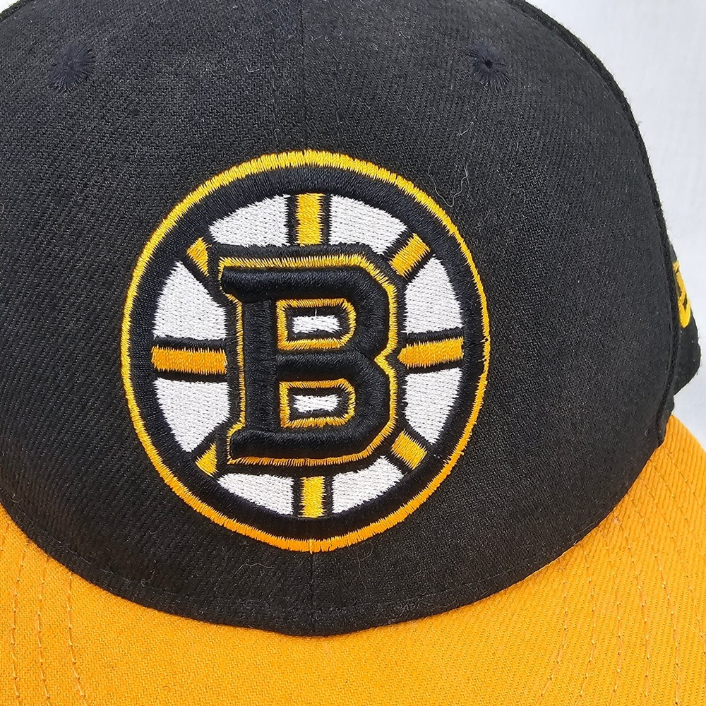 New Era 9FIFTY Boston Bruins NHL Eastern Conference Snapback Hat Black Gold Flat - Picture 3 of 12